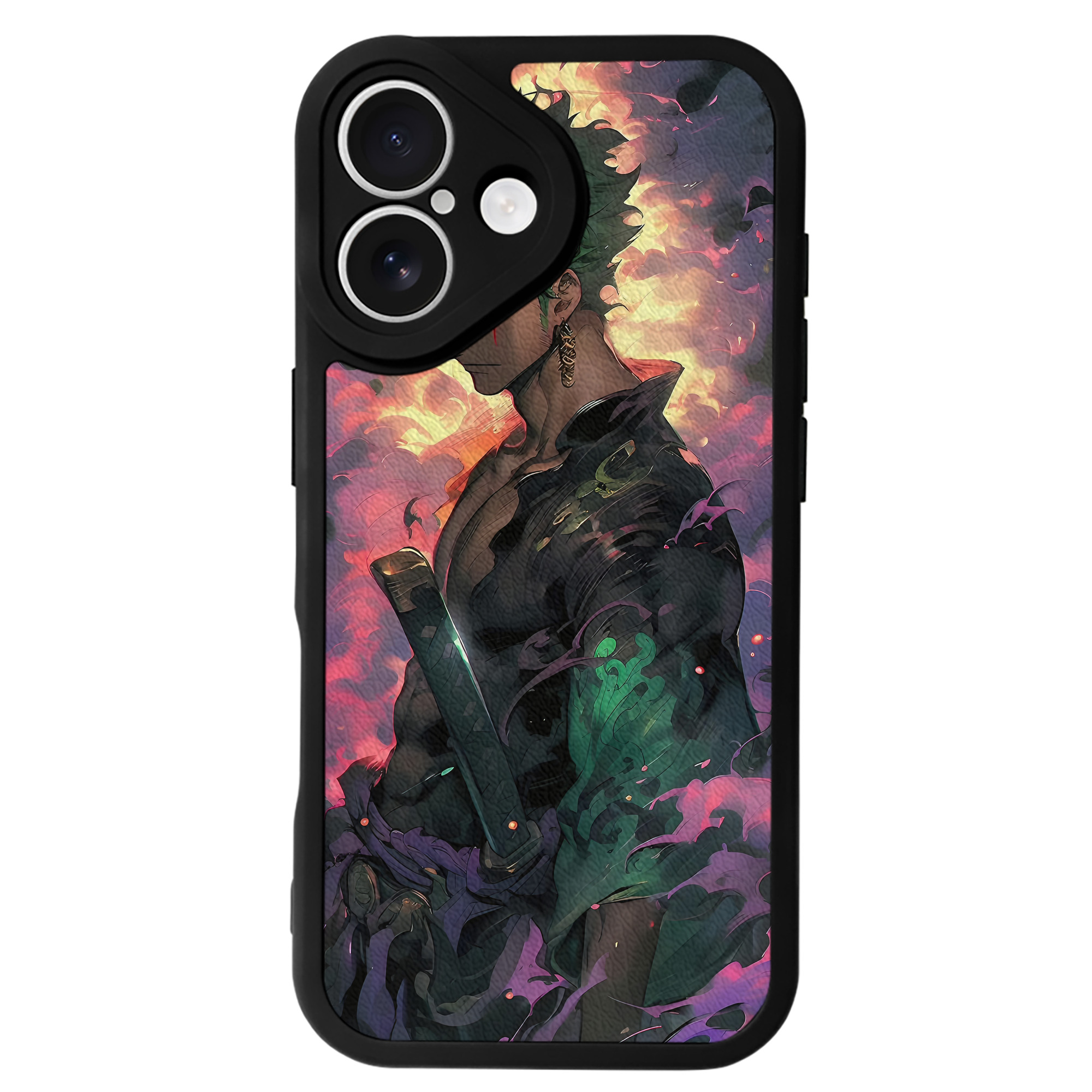 （画像用） ワンピース ONE PIECE 【iPhone 16シリーズ対応】シリコンスマホケース（レザー調） 材質：シリコン